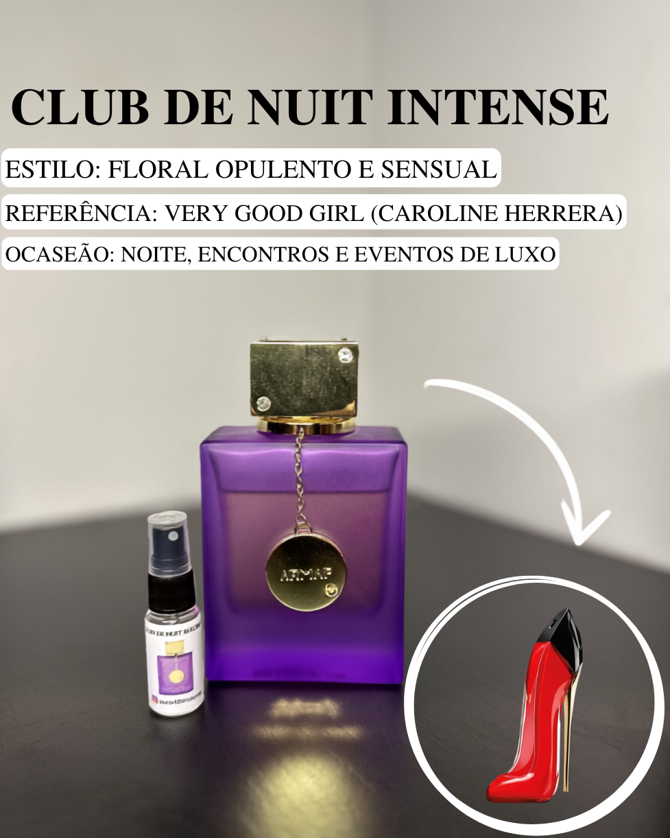 Decant Club de Nuit Maleka Armaf Perfume Feminino — 3ml ou 5ml