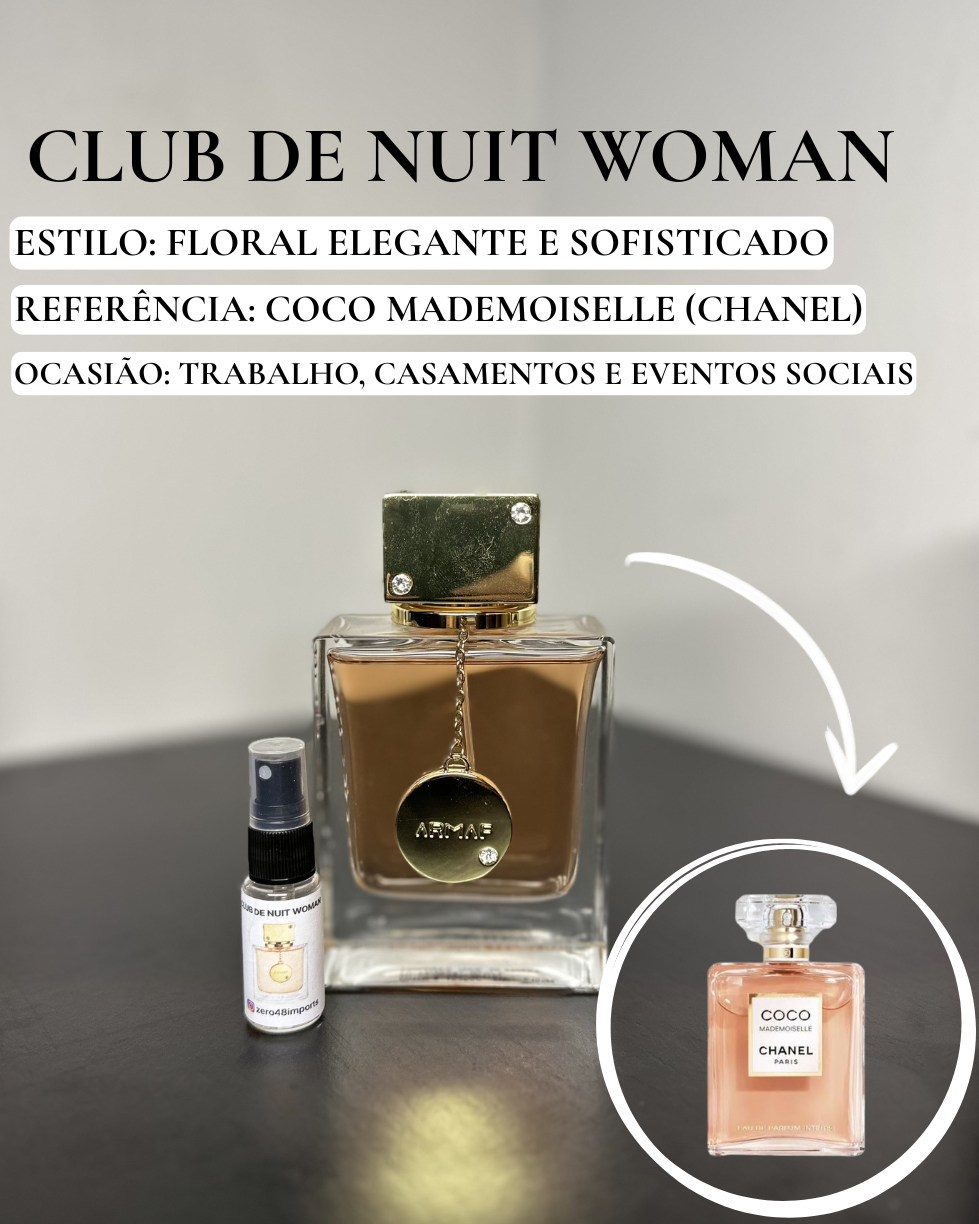 Decant Club de Nuit Woman Armaf Perfume Feminino — 3ml ou 5ml