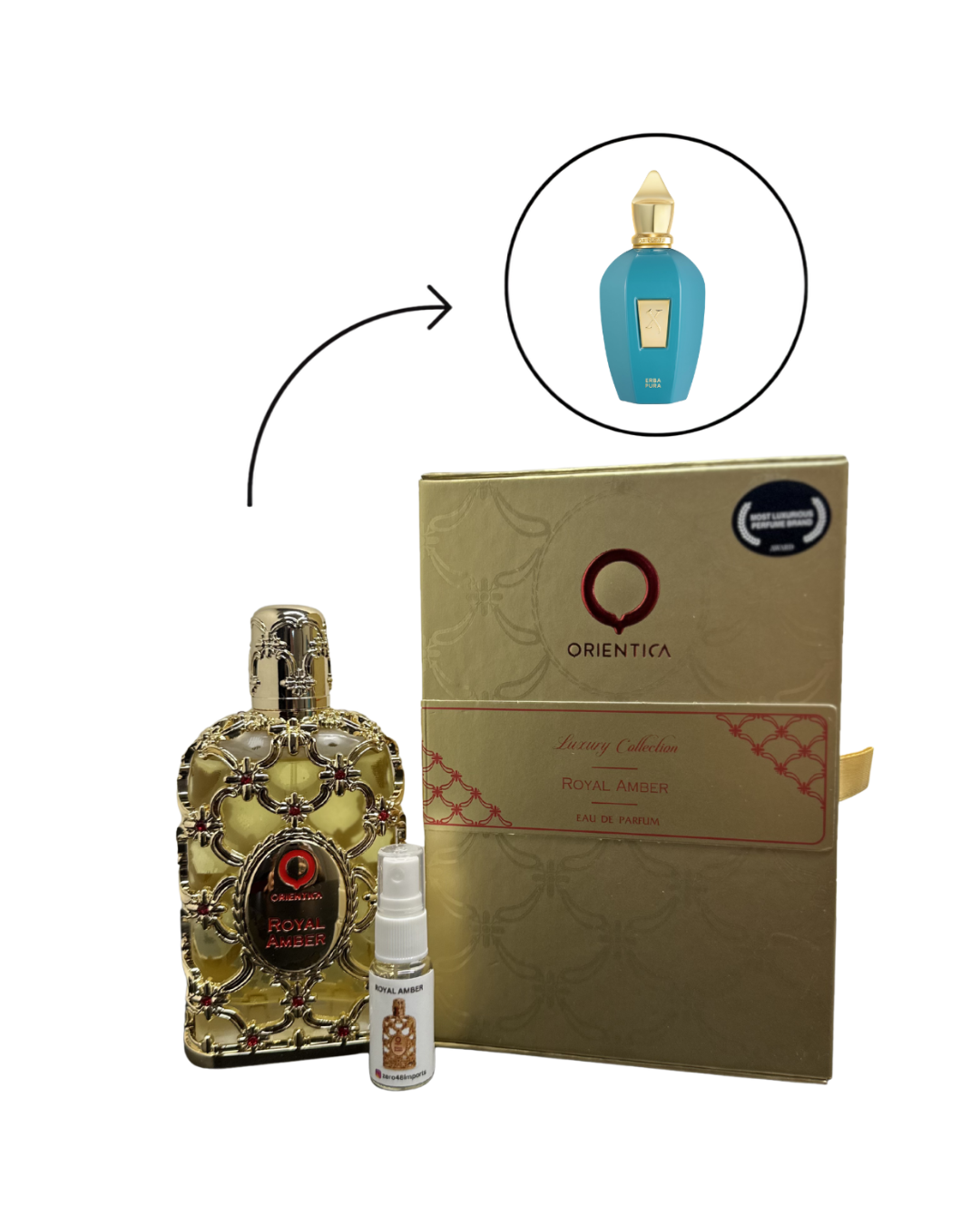 Decant Royal Amber Orientica Perfume Feminino — 3ml ou 5ml