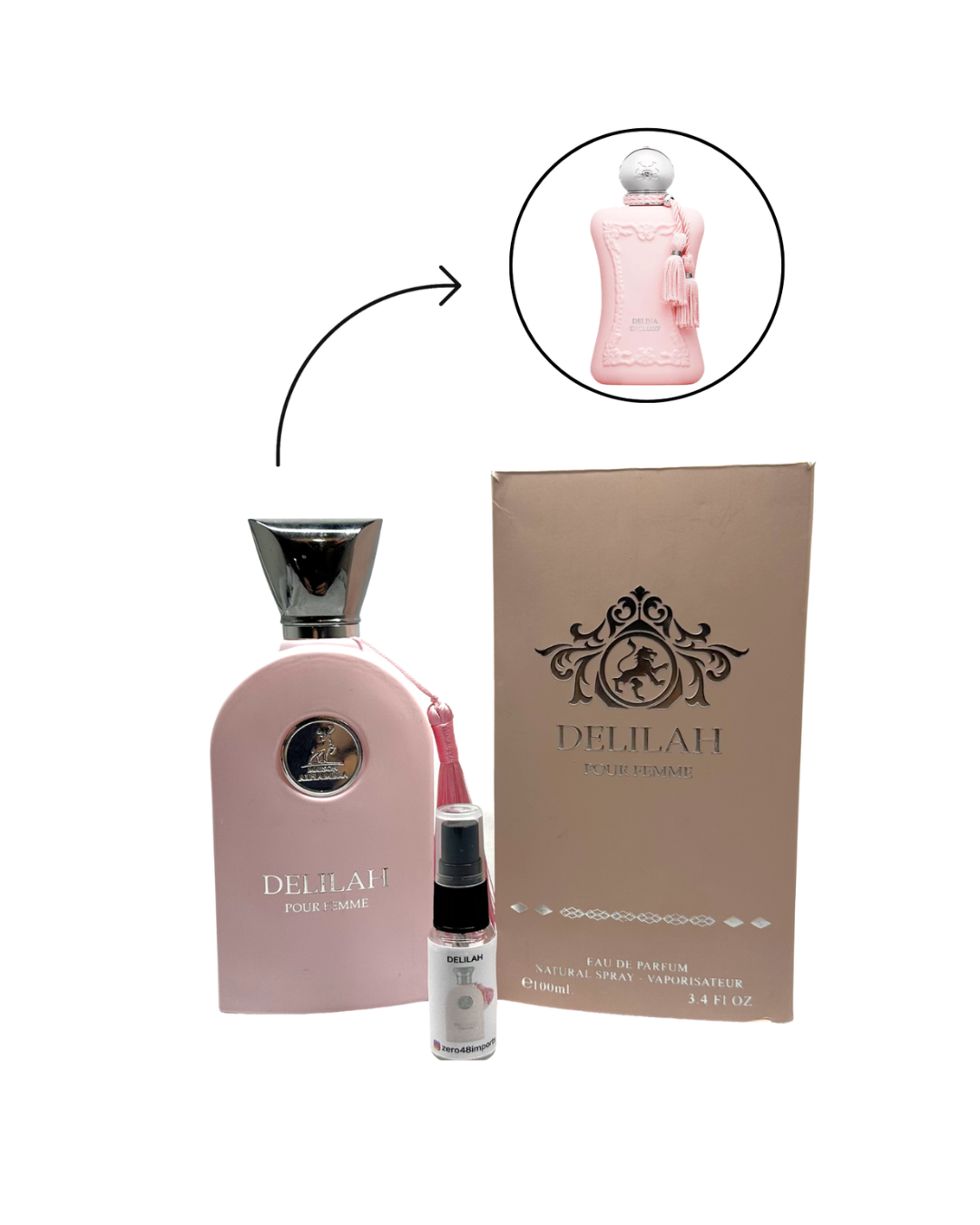 Decant Delilah Pour Femme Maison Alhambra Perfume Feminino — 3ml ou 5ml