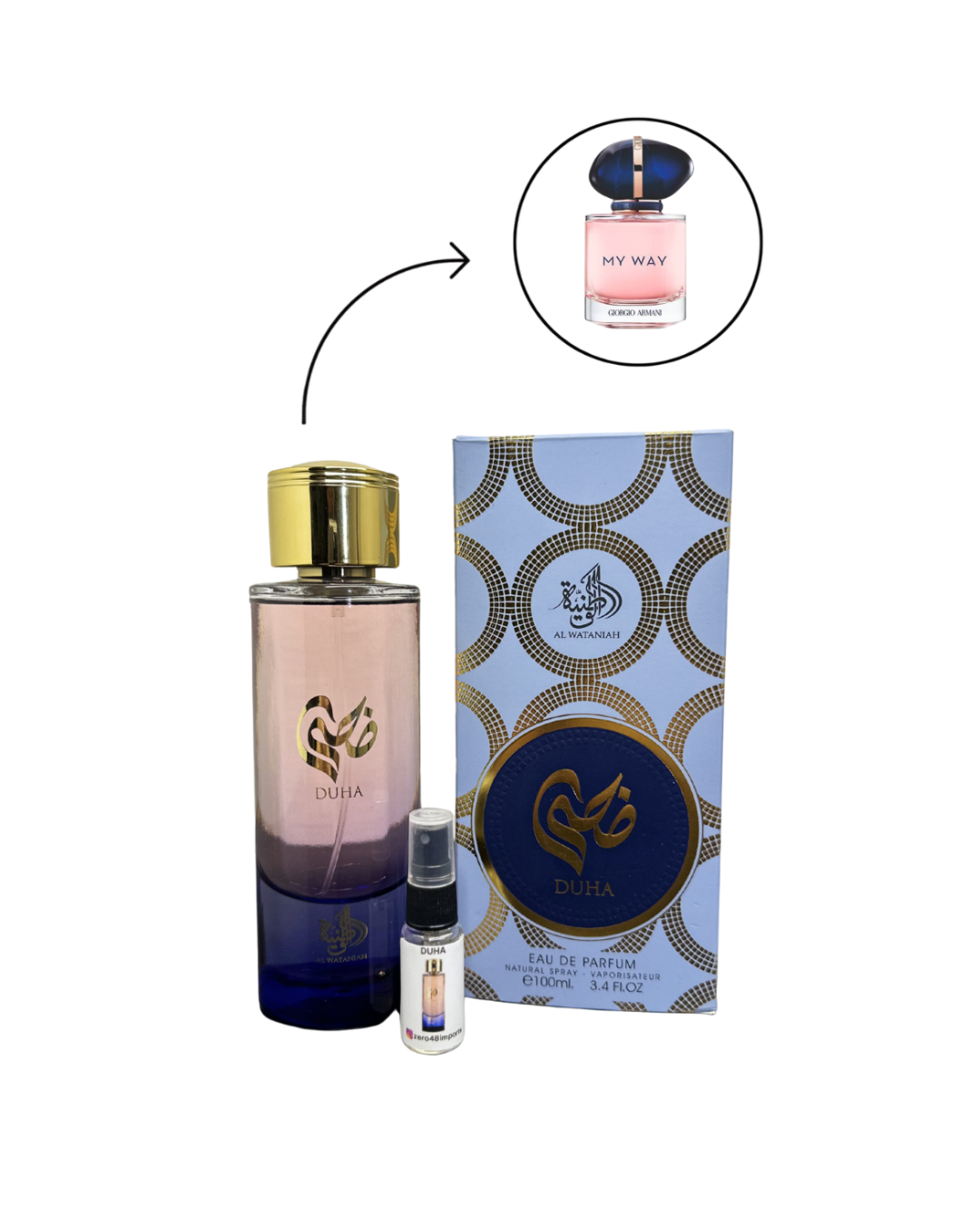 Decant Duha Al Wataniah Perfume Feminino — 3ml ou 5ml