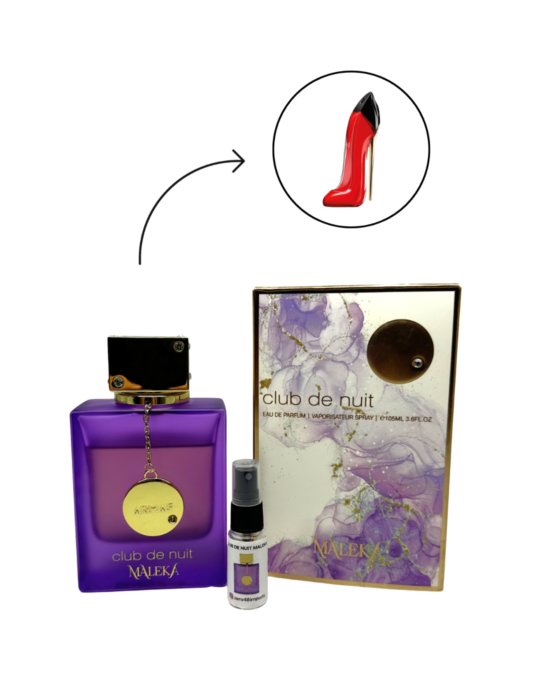 Decant Club de Nuit Maleka Armaf Perfume Feminino — 3ml ou 5ml