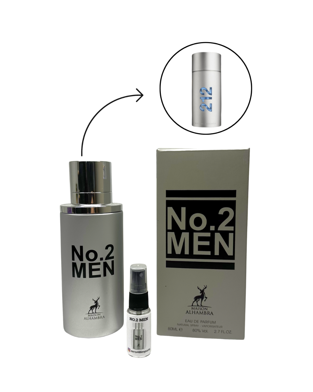 Decant No.2 Men Al Wataniah Perfume Masculino — 3ml ou 5ml