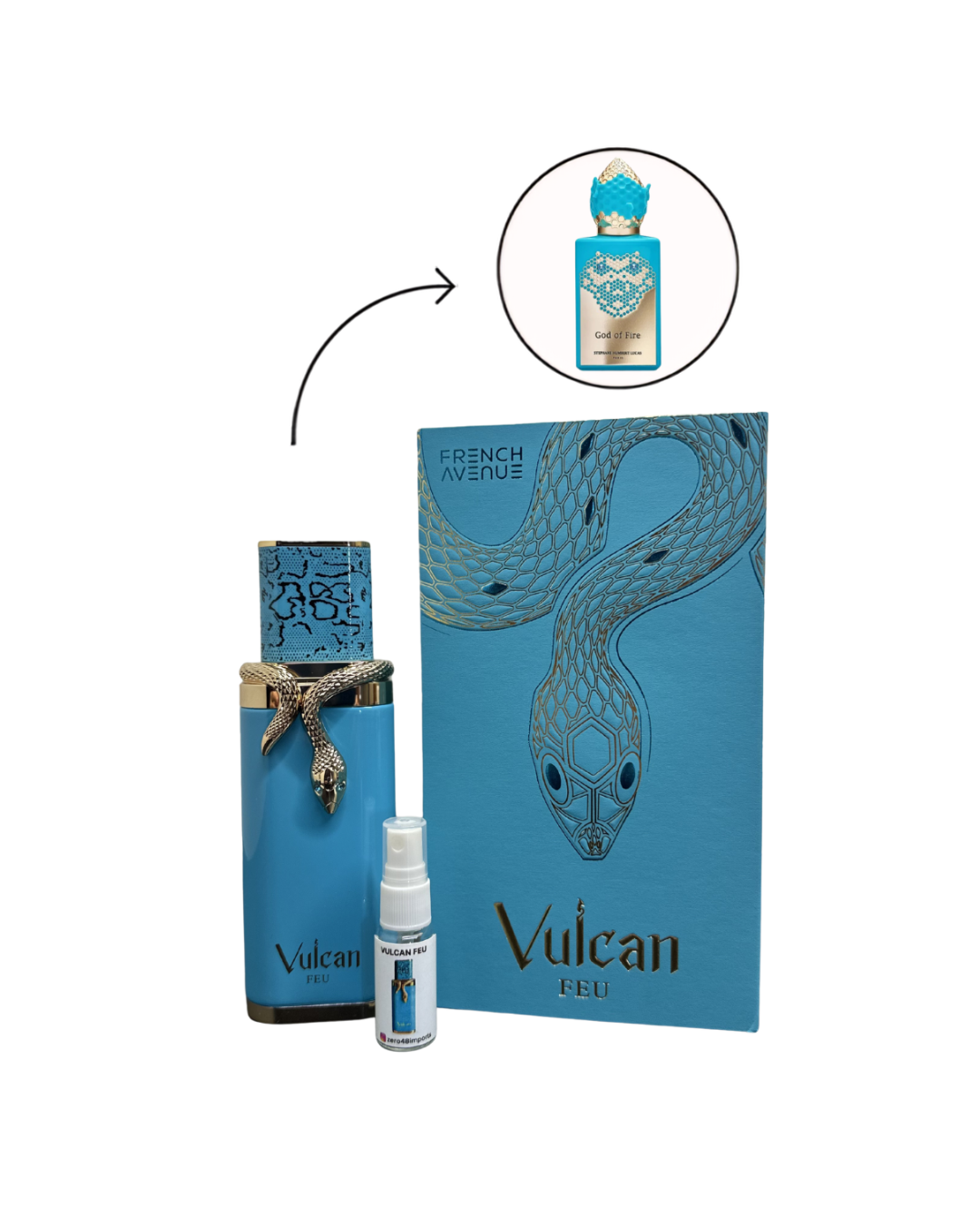 Decant Vulcan Feu French Avenue Perfume Masculino — 3ml ou 5ml